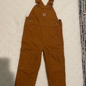 Brand new Carhartt 2T overall. Tan color, never worn. Smoke and pet free home.
